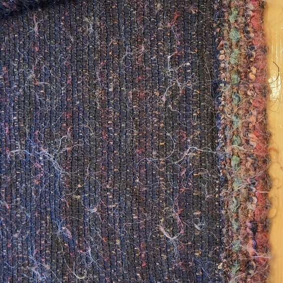 Vintage 90s Mohair Blend Multicolor Spacedye Button Up Cardigan Jacket L - Picture 12 of 12